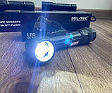 Ліхтар кутовий світлодіодний з кольоровими фільтрами Mil-Tec US Army 17 см Оливковий 15143101, фото 4