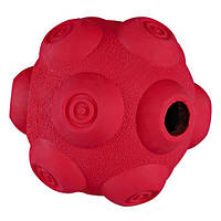 Игрушка для собак мяч для лакомств, 9 см, резина