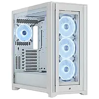 Корпус Corsair iCUE 5000 RGB QL Tempered Glass White без БЖ (CC-9011233-WW)