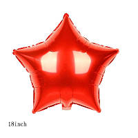 Звезда 18" красная фольгированный шар
