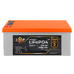 Акумулятор LP LiFePO4 LCD 24V (25,6V) - 230 Ah (5888Wh) (BMS 150A/75A) пластик