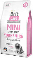 Brit Care Sensitive Grain Free Yorkshire 2 кг корм для собак породы йоркширский терьер с лососем
