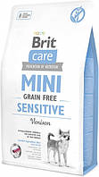 Brit Care MiniSensitive Grain Free 2кг корм для взрослых собак миниатюрных пород с чувствительным пищеварением