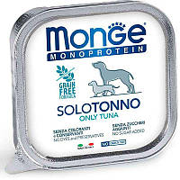 Monge Monoprotein Dog Solo Tuna 100% Монопротеиновый паштет с тунцем для собак 150г