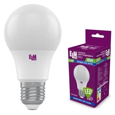 Лампа світлодіодна ELM led стандартна грушевидна 8W цоколь E27 4000К нейтральне світло