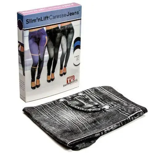 Підліткові лосини коригувальні Slim'n Lift Caresse Jeans Black размер 2XL-3XL