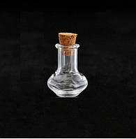 Пляшечка Finding Кругла скляна колбочка Прозора 23 мм x 16 мм