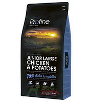 Profine Junior Large Breed Chicken & Potatoes 15 кг сухой корм для щенков и молодых собак крупных пород курица
