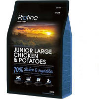 Profine Junior Large Breed Chicken & Potatoes 3 кг сухой корм для щенков и молодых собак крупных пород