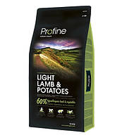 Profine Light Lamb & Potatoes 15 кг сухий корм гіпоалергенний для собак з надмірною вагою ягня з рисом
