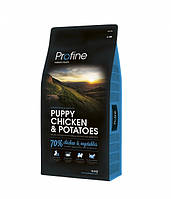 Profine Puppy Chicken & Potatoes 15 кг сухий корм для цуценят і молодих собак з куркою і картоплею