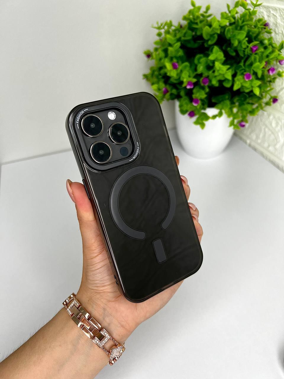 Чохол для IPhone Matt Clear Case with MagSafe Black