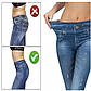 Підліткові лосини корегують Slim'n Lift Caresse Jeans Black розмір 2XL-3XL, фото 2