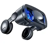VRG Pro Plus окуляри віртуальної реальності з навушниками + пульт - Чорний, фото 2