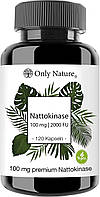 Наттокиназа 100 мг Only Nature® Nattokinase 120 капсул