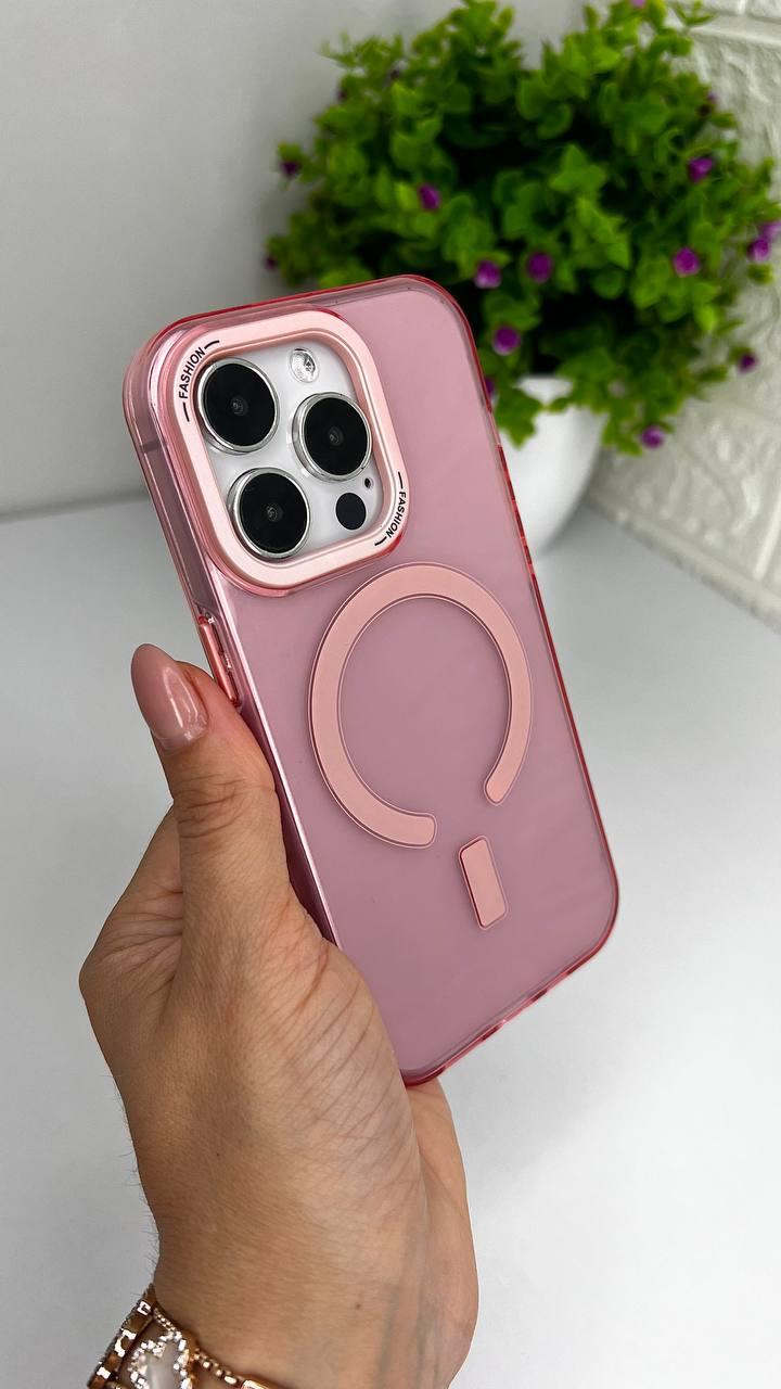 Чохол для IPhone Matt Clear Case with MagSafe Pink