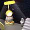 Настільна акумуляторна лампа "Космонавт" FY5502, Жовтий / Дитячий нічник / Світильник в дитячу, фото 2