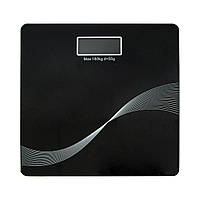 Уцінка! Електронні ваги підлогові для людини Domotec MS-1604 Чорні, електронна вага скляна до 180кг (напольные весы)
