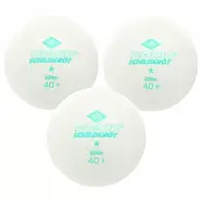 М'ячики для настільного тенісу Donic Elite 1* 40 3 шт білі 608310, фото 2