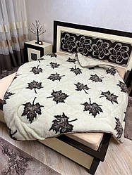 Ковдра-плед зимова двостороння відкрита Вовна