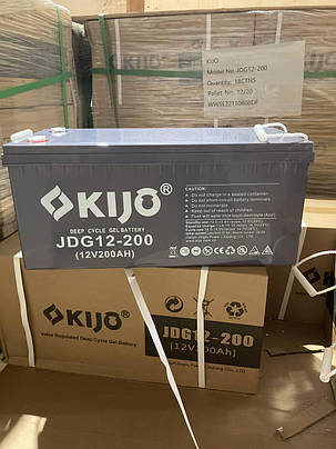 Акумулятор гелевий Kijo JDG 12V 200Ah GEL, фото 1