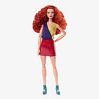 Лялька Барбі колекційна Руда з кучерявим волоссям Barbie Looks Doll with Curly Red Hair Dressed