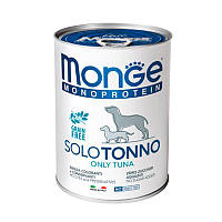 Monge Monoprotein Dog Solo Tuna 100% Монопротеиновый паштет с тунцем для собак 400г