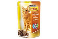 Friskies (Фрискис) консервы для взрослых котов с индейкой в подливе 85г х 26шт