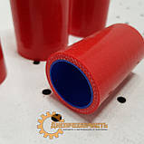 Силіконові патрубки радіатора ЮМЗ Д65 комплект (Червоні), фото 3