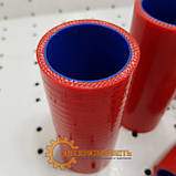 Силіконові патрубки радіатора ЮМЗ Д65 комплект (Червоні), фото 4