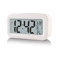 Настільний годинник St8020 з підсвічуванням та термометром, white
