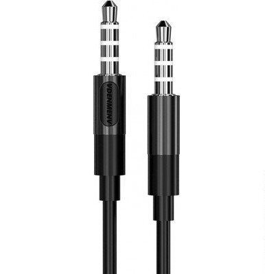 AUX кабель Denmen 3.5mm to 3.5mm 1M Black, фото 1