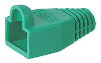 Ковпачок Goobay FreeEnd-RJ45 UTP5e (ковпачок) ізолюючий 6.4mm з вушком зелений (75.01.1218) ES, код: 7454827