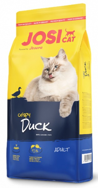 Сухий корм Josera JosiCat Crispy Duck 10 кг для дорослих котів і кішок з качкою