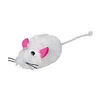 Іграшка для кішок Trixie Мишка з пищалки 9 см (плюш, кольору в асортименті)