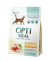 Сухой корм Optimeal Adult Cats Chicken 4 кг для кошек с курицей