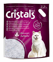 Cristals Frech 7.2 L, 3.2 кг силікагелевий наповнювач з лавандою для котячого туалету