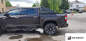 Захистна дуга на кузов (нержавіюча труба black - Roll Bar) Toyota Tundra (14+)