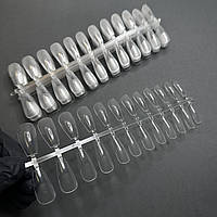 Типи гелеві 10 пластин для нарощування нігтів (форма середня балерина)