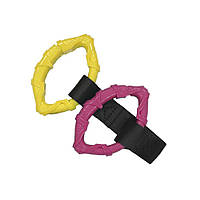 Іграшка для собак Croci Catcher Еспандер, гума, рожевий / жовтий, 14см