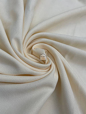 Двосторонній льон для штор California V-3 однотонна шторна тканина, кремовий колір