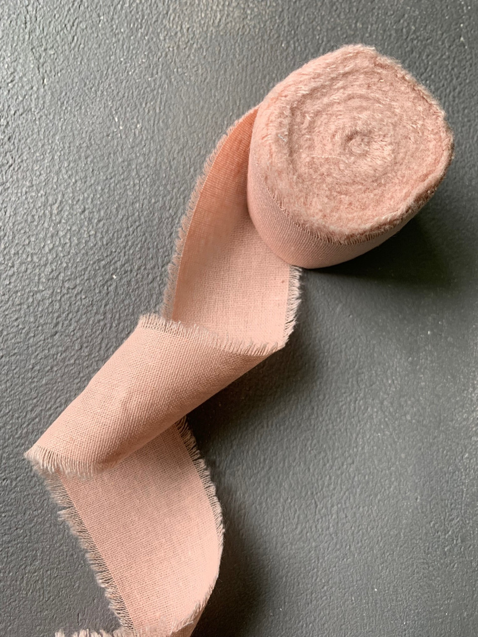Стрічка рожево-бежева бавовняна (4 см)