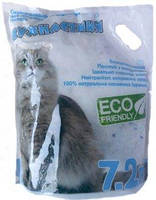 Пухнастики 7,2 л (3,1 кг) силикагелевый наполнитель для кошачьего туалета