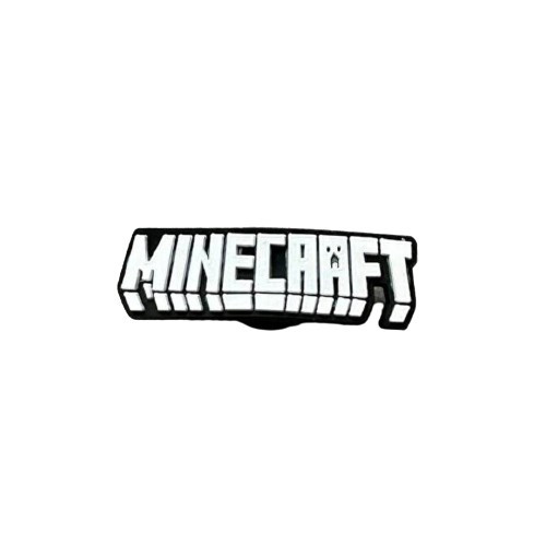Джибітси прикраси для взуття кроксів сабо JIBBITZ Напис Minecraft № 209