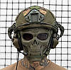 Тактичний комплект шолом Fast Helmet + кавер + активні навушники М32 + кріплення на шолом, фото 5