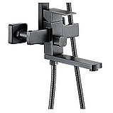 Душова система WEZER PRO16-02-GUNGREY, вилив - перемикач на лійку, 3-функції, фото 3