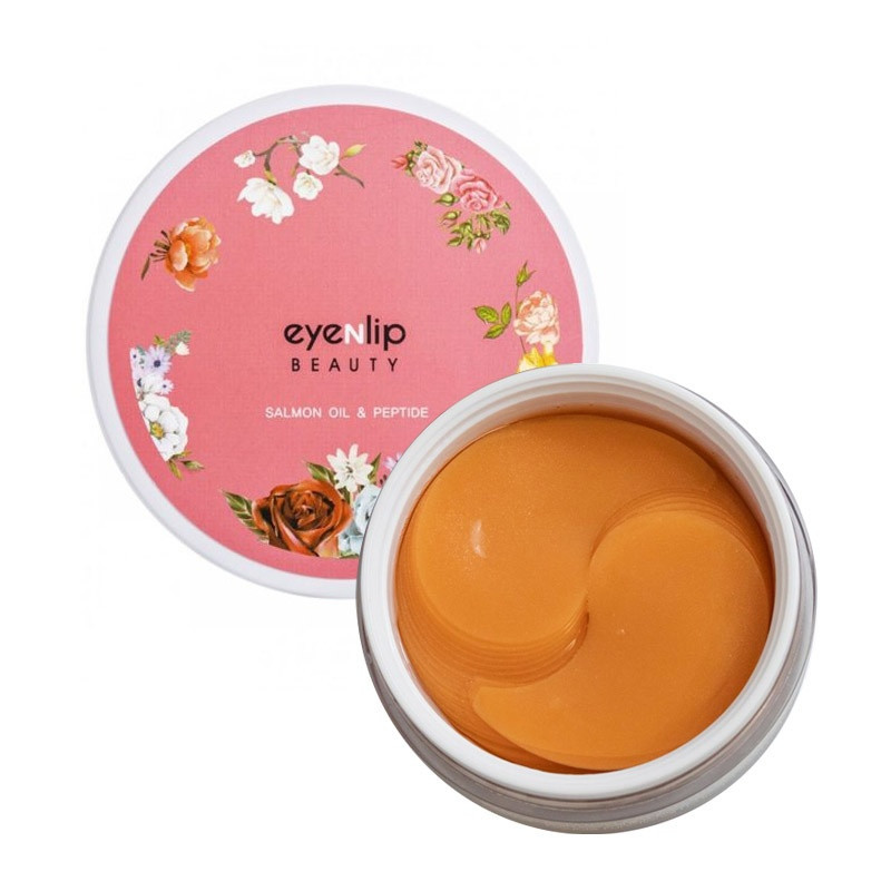 Гідрогелеві патчі для очей з пептидами і лососевою олією Eyenlip Salmon Oil & Peptide Hydrogel Eye Patch 60 шт, фото 1