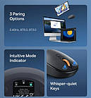 Мишка бездротова 3в1 Baseus F01B bluetooth 3.0/5.0+USB 2.4GHz, фото 5