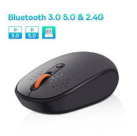 Мышка беспроводная 3в1 Baseus F01B bluetooth 3.0/5.0+USB 2.4GHz