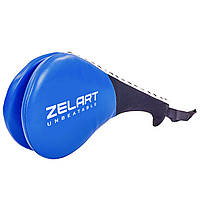 Ракетка для тхэквондо двойная Zelart Fight Gear 5489 Blue